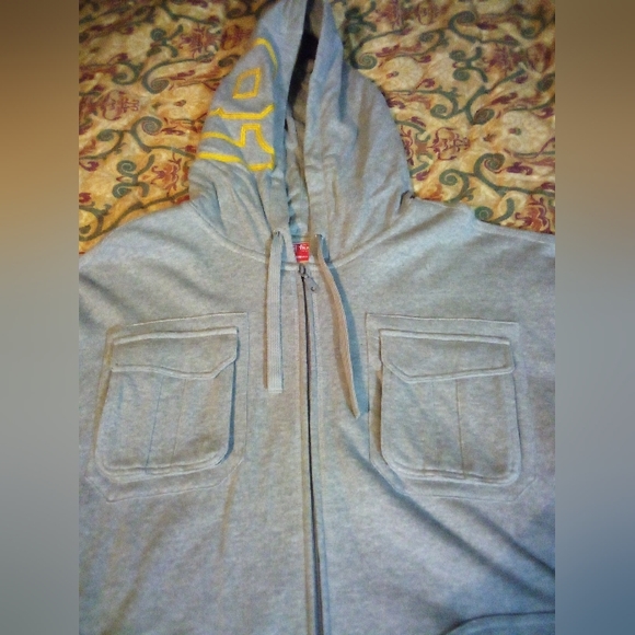 Southern University Jaguars HBCU New Era Distressed Hoodie Jacket Men's XL Gray - Picture 4 of 16